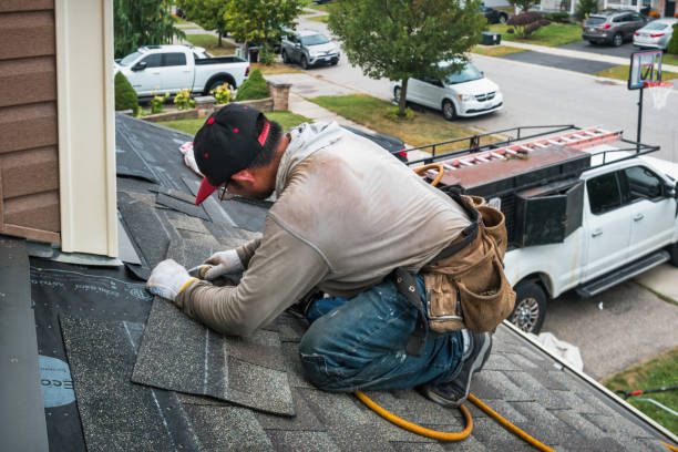 Professional Metal Roofing technician working in Castella, CA
